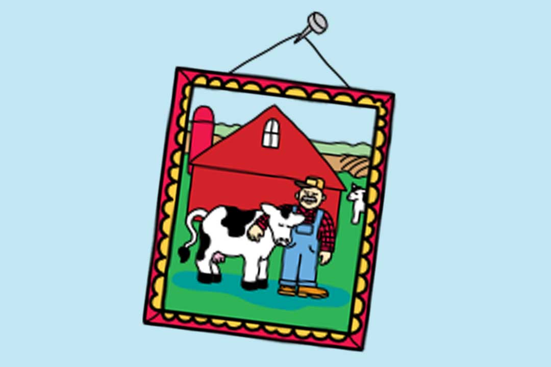 รูปเกษตรกรกอดวัว