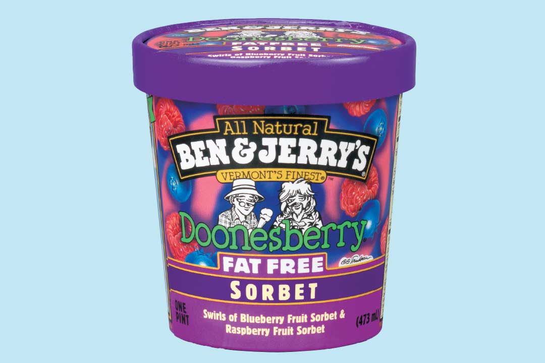 ถ้วยไอศกรีม Doonesberry Sorbet ไร้ไขมัน