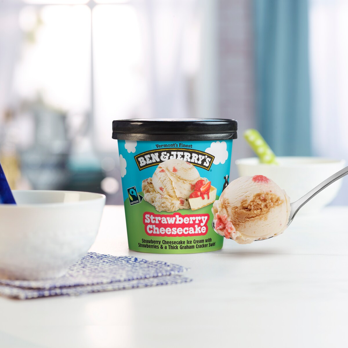 Strawberry Cheesecake Ice Cream - Pint 2 / 5