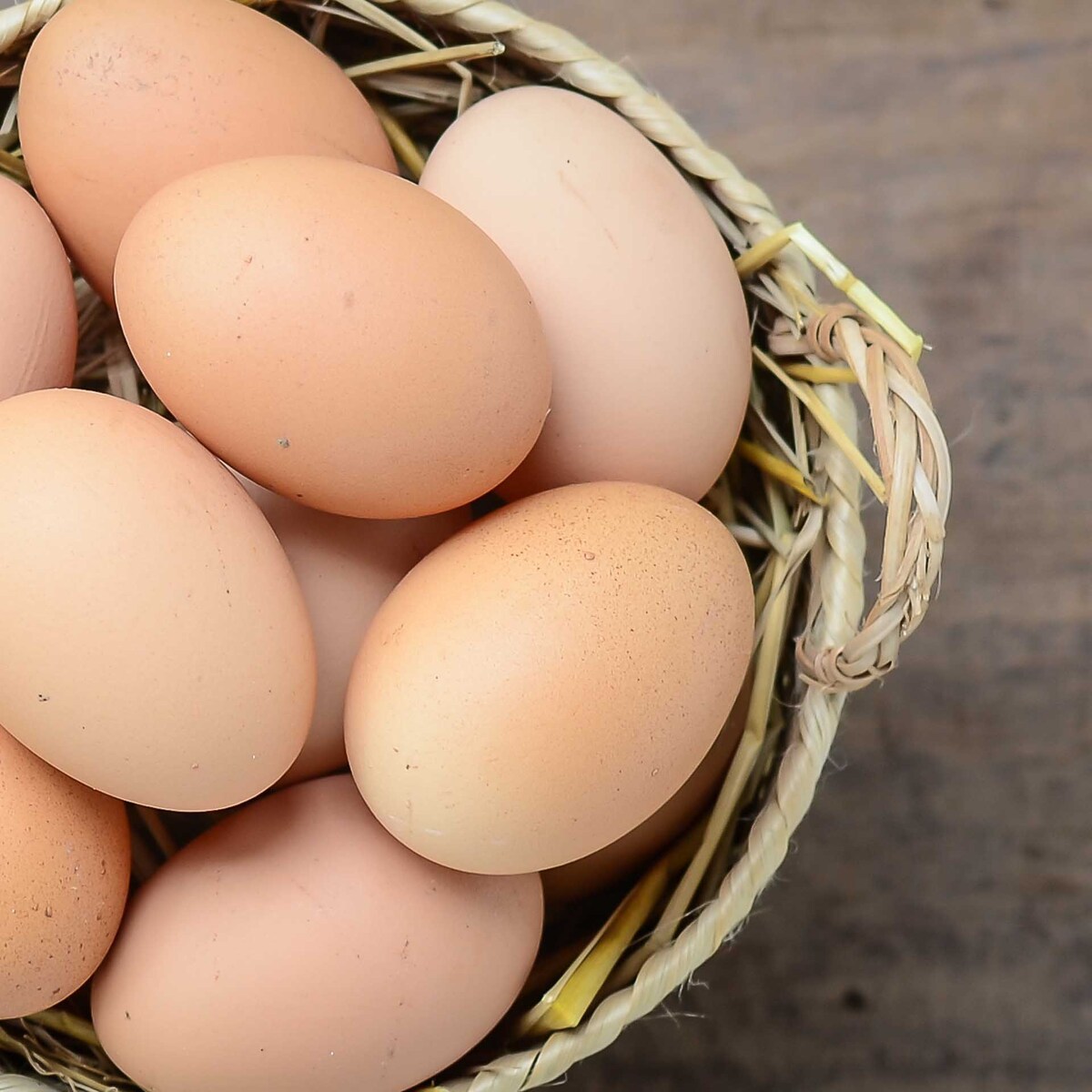 ไข่ไก่ในตะกร้า