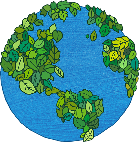 ไอคอนการปกป้องคุ้มครอง การฟื้นสภาพ และการฟื้นฟูสิ่งแวดล้อม